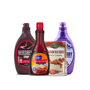 Topping and syrups