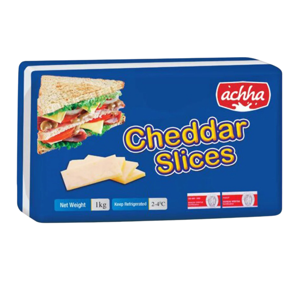 Accha Cheddar Cheese Slice 1KG
