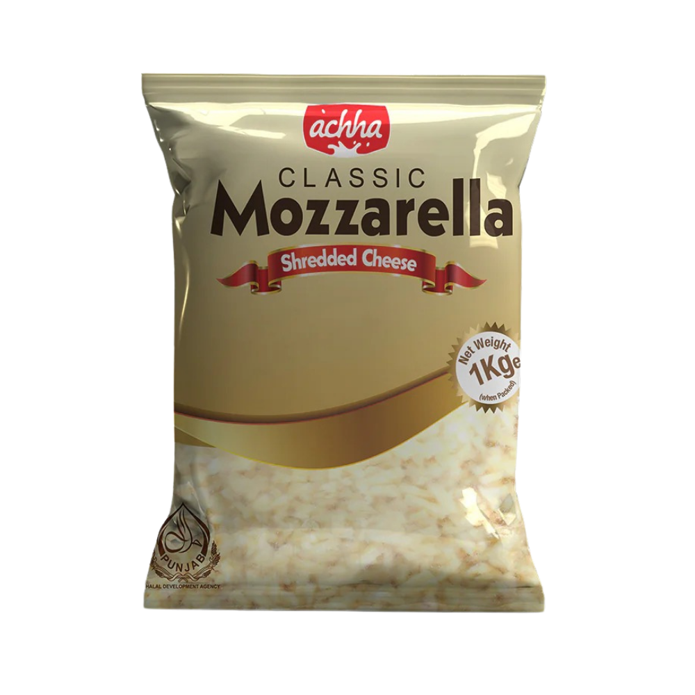 Accha Classic Mozzarella Shredded 1Kg
