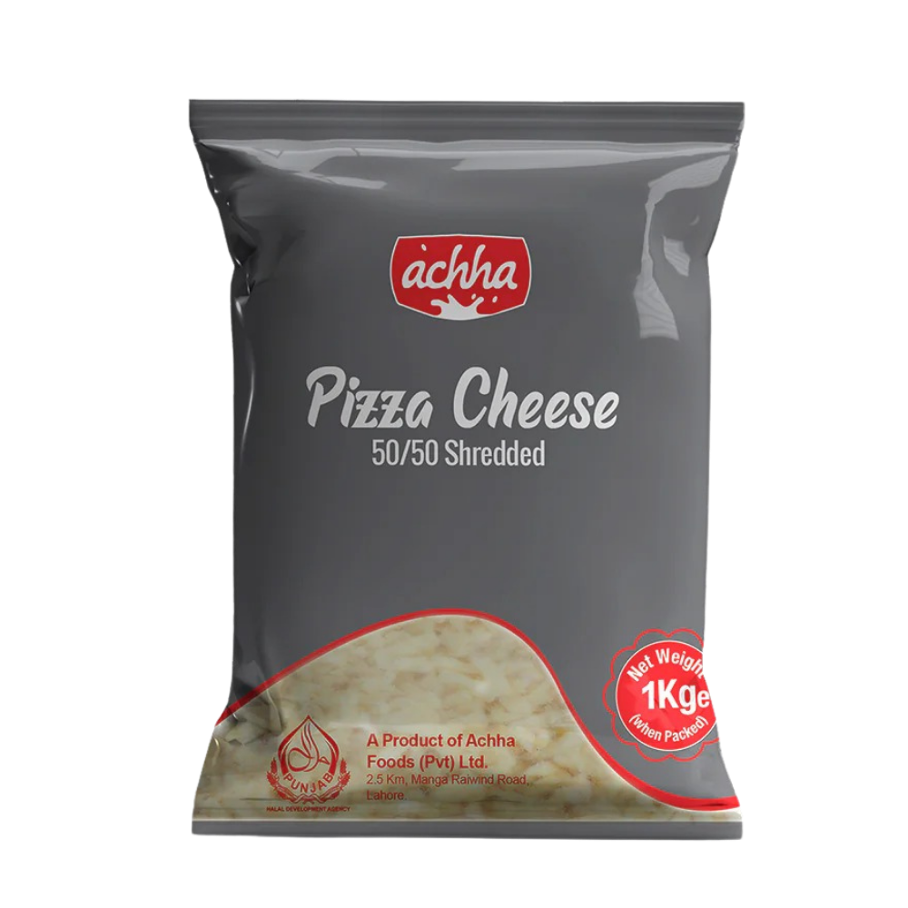 Accha Pizza Cheese Shredded 50/50 - 1 Kg