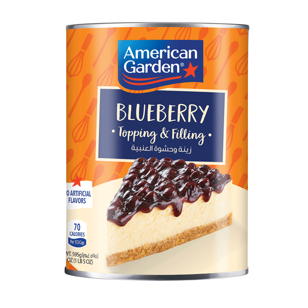 American Garden Topping and Filling Blueberry 595g