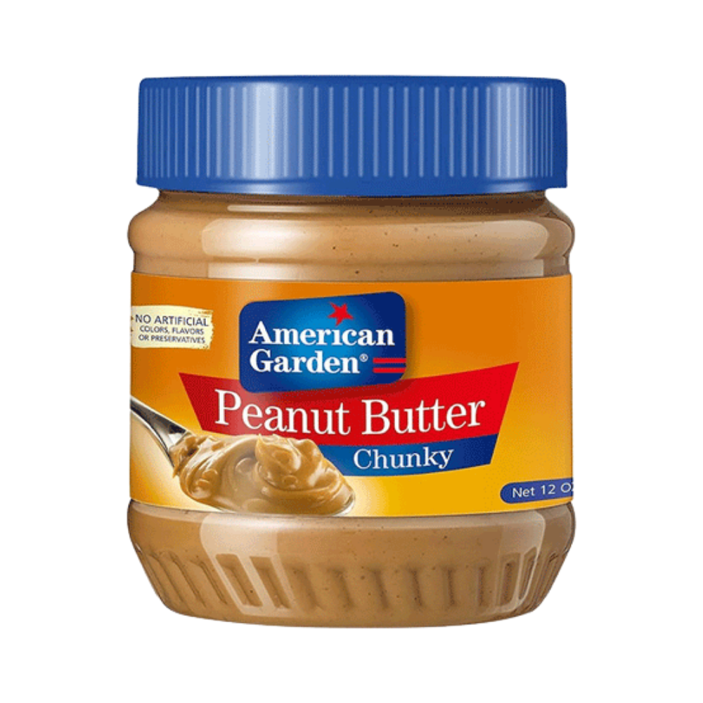 American Garden Peanut Butter Chunky 340g