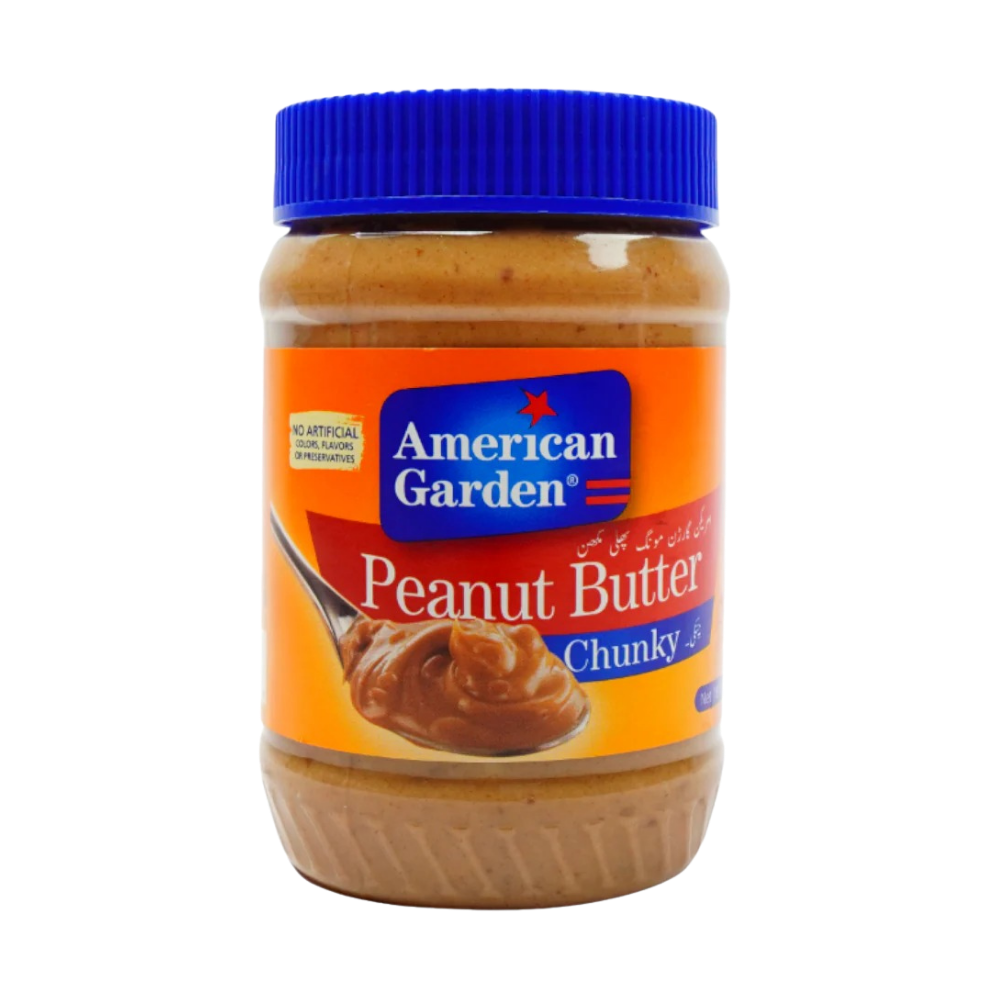 American Garden Peanut Butter Chunky 510g