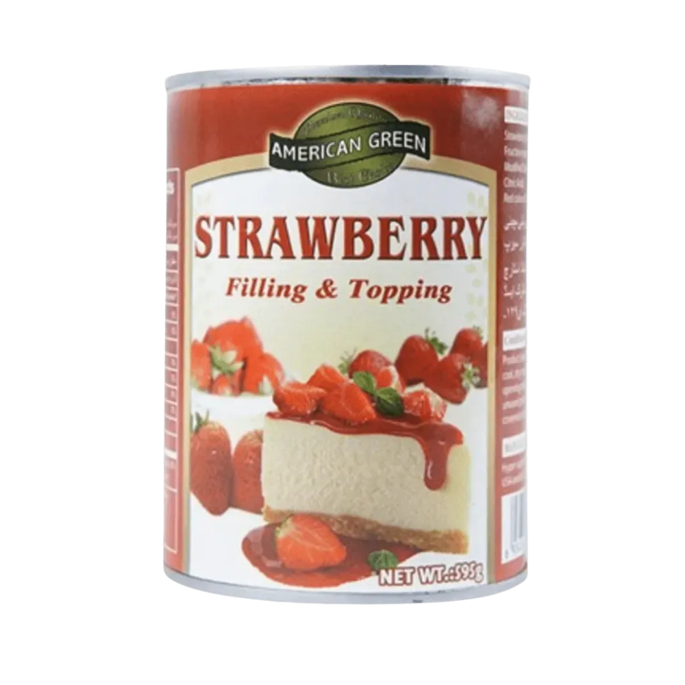 American Green Strawberry Filling & Topping 595g