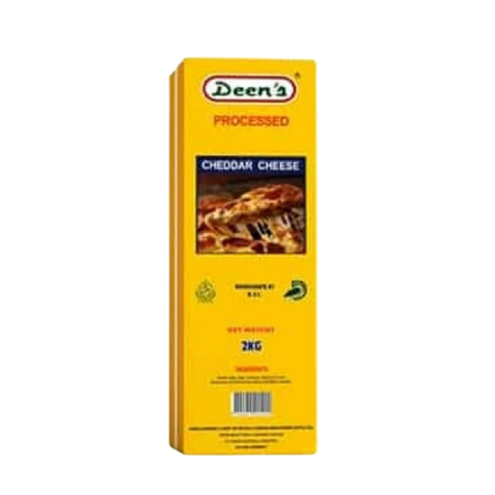 Deen's Cheddar Cheese (block) 2KG