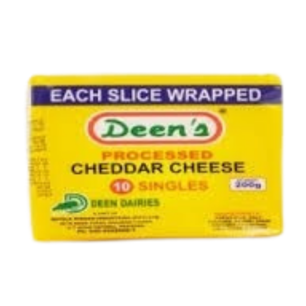 Deen's Cheddar Slices 200g (10-slice pack)