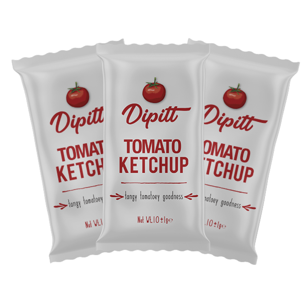 Dipitt Tomato Ketchup Sachet (White)