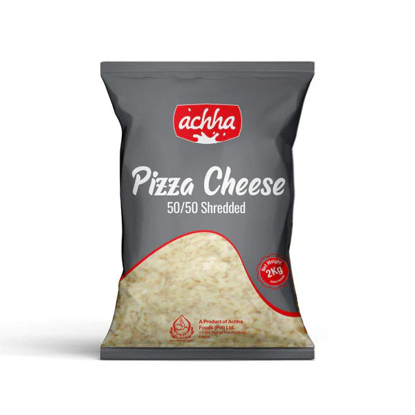 Accha Pizza Cheese Shredded 50/50 - 2 Kg