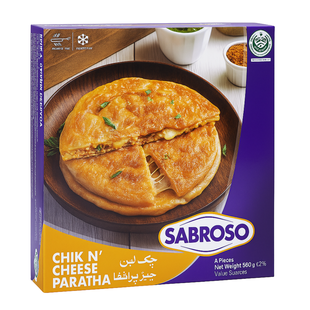 Sabroso Chick n Cheese Pratha (4 Pcs)
